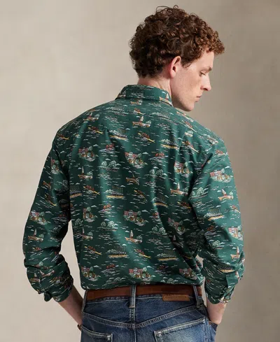 Polo Ralph Lauren Men's Classic Fit Long Sleeve Oxford Shirt In Green