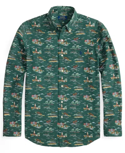 Polo Ralph Lauren Men's Classic Fit Long Sleeve Oxford Shirt In Green