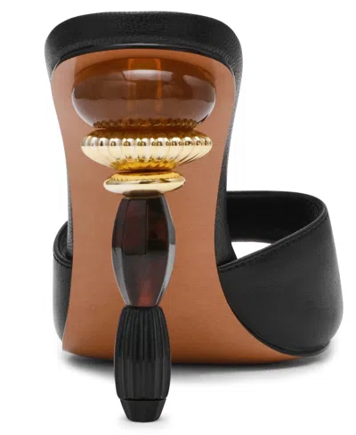 Steve Madden Women's Sia Novelty Square-toe High-heel Dress Sandals In Multi