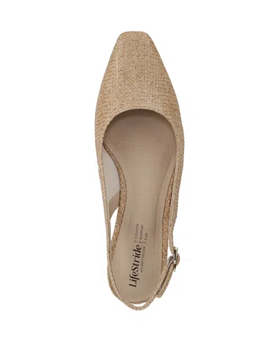 Lifestride Women's Lorena Pointed Toe Slingback Pumps In Brown