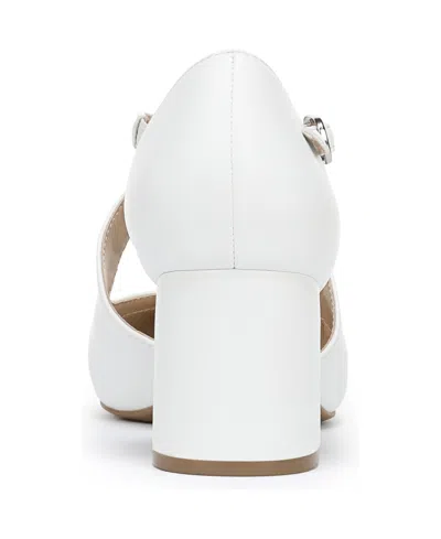 Lifestride Women's Tracy Crisscross Block Heel Pumps In White