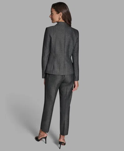 Bcbg Women's Novelty Notch Collar One-button Jacket In Black