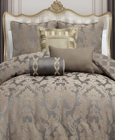 Waterford Walton Luxurious 3-pc. Comforter Set, Queen In Gray
