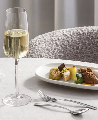 Villeroy & Boch Afina Flute Champagne Glasses, Set Of 4 In Transparent