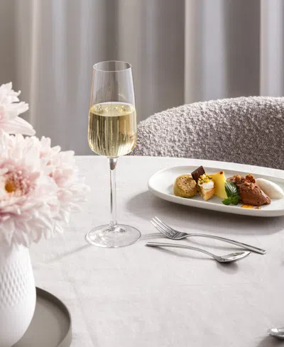 Villeroy & Boch Afina Flute Champagne Glasses, Set Of 4 In Transparent