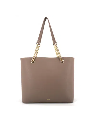 Like Dreams Everyday Rebel Bow X-large Tote Bag In Brown