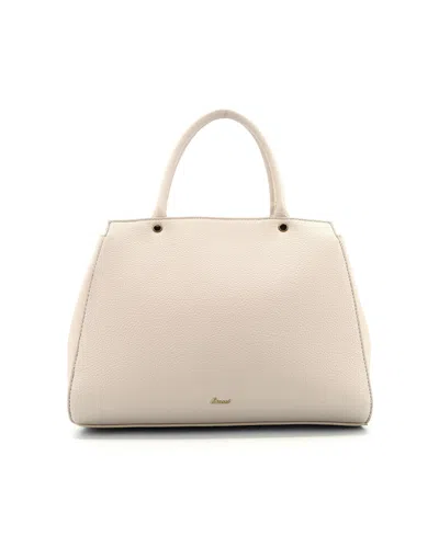 Like Dreams Grace Bowtie Top Handle Medium Satchel Bag In White