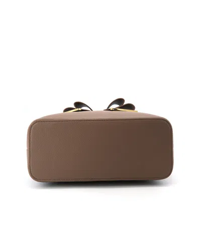 Like Dreams Everyday Rebel Bow X-large Tote Bag In Brown