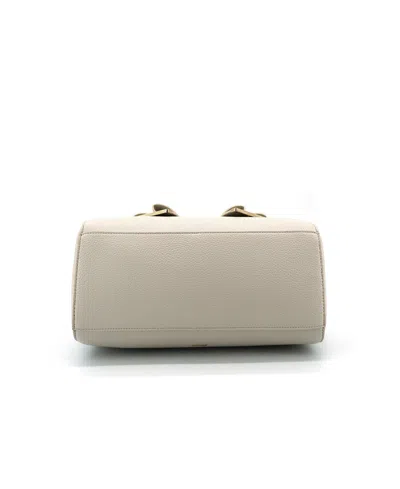 Like Dreams Grace Bowtie Top Handle Medium Satchel Bag In White