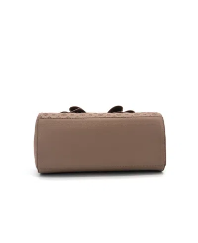 Like Dreams Royal Cross-elegance Bow Medium Satchel Bag In Brown