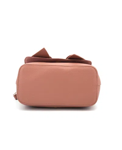 Like Dreams Noble Cross-bow Embossed Small Satchel Bag In Brown