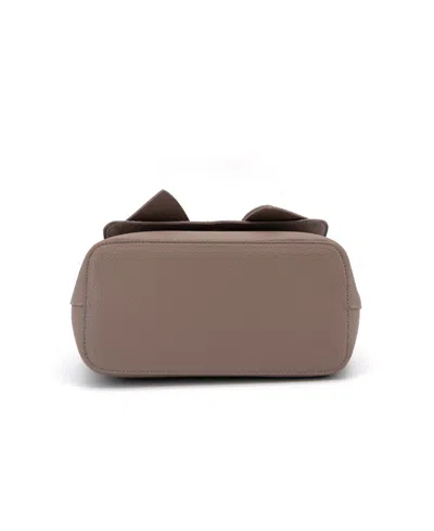 Like Dreams Noble Cross-bow Embossed Small Satchel Bag In Brown