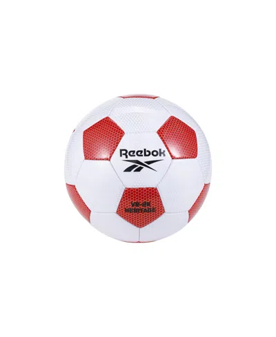 Reebok Vr-2k Heritage Synthetic Soccer Ball, Size 5 In Red