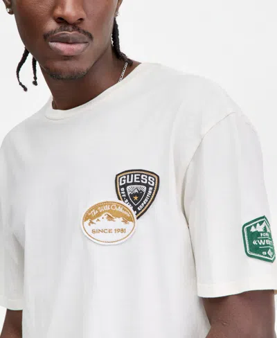 Guess Men's In The Woods Graphic T-shirt In White