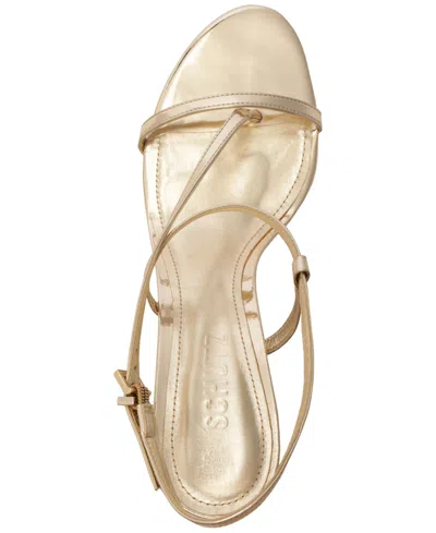 Schutz Women Azure Mid Stiletto Heel Dress Sandals In Silver
