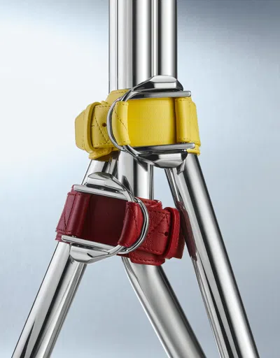 Ferrari Leather Bracelet With Buckle In Yellow