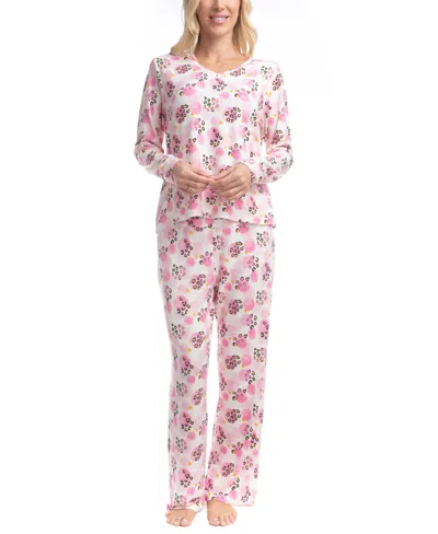 Goodnight Kiss Max And Relax Pant Set In Multi