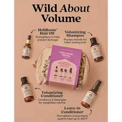 Fable & Mane Wild About Volume Hair Kit In Transparent