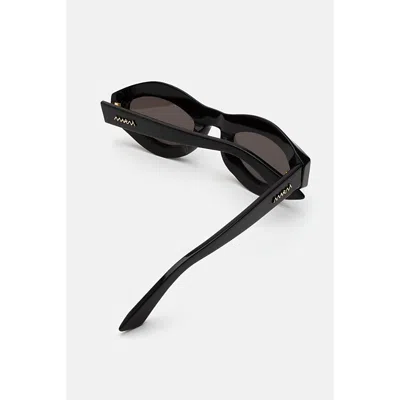 Retro Super Future Womens Black Marni Zytherin Oval-frame Acetate Sunglasses In Black