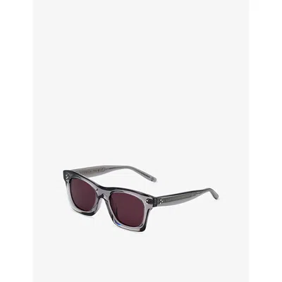 Retro Super Future Womens Martini Fumo Di Londra Square-frame Acetate Sunglasses In Brown