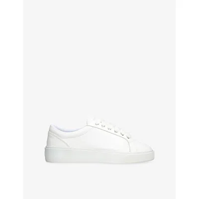 Numeris Mens White Signet Leather Trainers Eur 42 / 8 Uk In White
