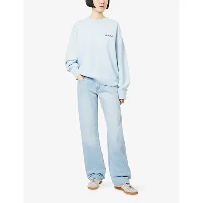 Ru & Rocka Womens Light Wash Vintage Fit Straight-leg Denim Jeans Xs In Blue