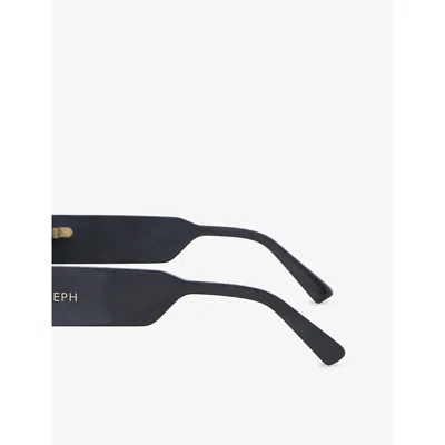 Joseph Womens Black Souk Cat-eye Acetate Sunglasses In Blue