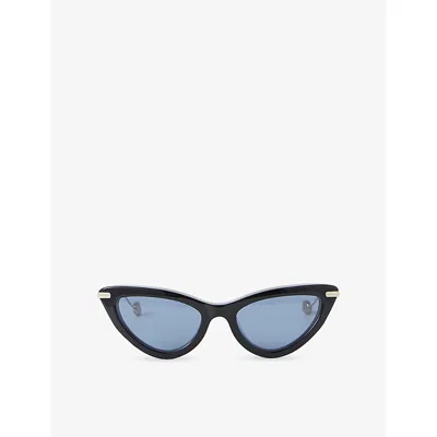 Joseph Womens Black Laarous Cat-eye Acetate Sunglasses In Black