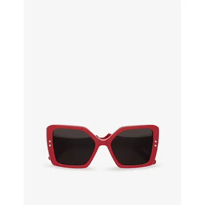 Retro Super Future Womens Red Marni Nimrela Butterfly-frame Acetate Sunglasses In Red