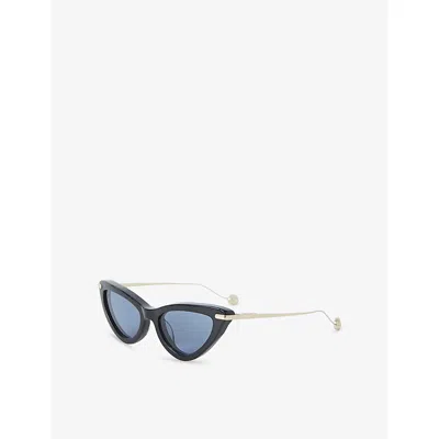 Joseph Womens Black Laarous Cat-eye Acetate Sunglasses In Black