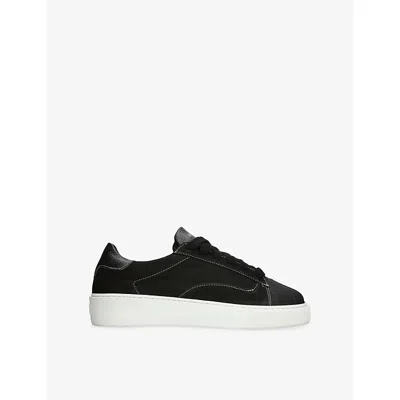Numeris Mens Black Eclipse Suede Trainers Eur 40 / 6 Uk In Black