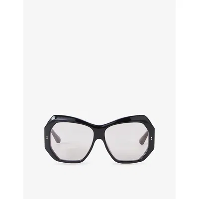 Joseph Womens Black Slima Butterfly-frame Acetate Sunglasses In Black