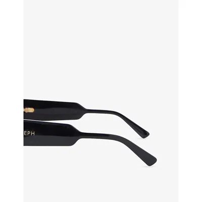 Joseph Womens Black Slima Butterfly-frame Acetate Sunglasses In Black