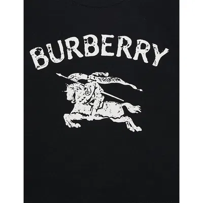 Burberry Black Ekd Brand-print Stretch-cotton T-shirt 6 Months - 3 Year In Black