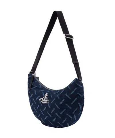 Vivienne Westwood Clara Cross Body Bag In Blue