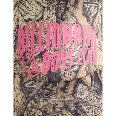 Billionaire Boys Club Mens Diamonds & Dollars Tree Camo Arch-logo Mesh Trucker Cap In Brown