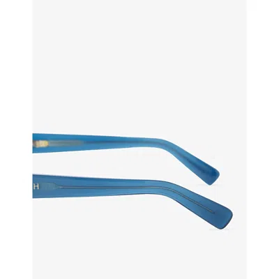 Joseph Womens Indigo Talba Aviator Acetate Sunglasses In Blue