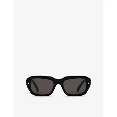 Retro Super Future Womens Black Miles Square-frame Acetate Sunglasses In Black