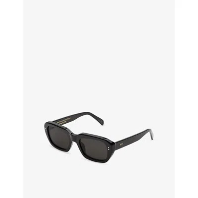 Retro Super Future Womens Black Miles Square-frame Acetate Sunglasses In Black