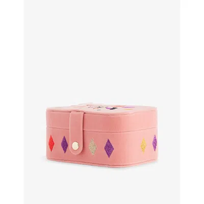 Stych Accessories Light Pink Unicorn Jewellery Box In Pink