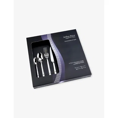 Arthur Price Stainless Steel Everyday Classic Horizon 24-piece Stainless-steel Cutlery Set In Silver