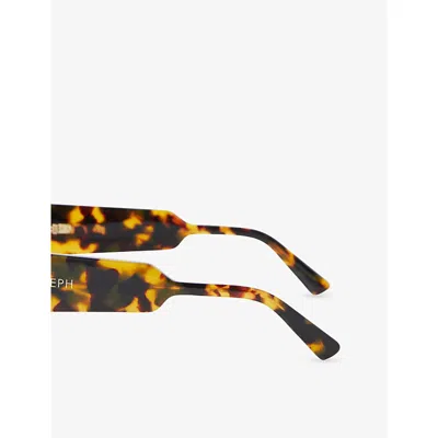 Joseph Womens Slima Butterfly-frame Tortoiseshell Acetate Sunglasses In Brown