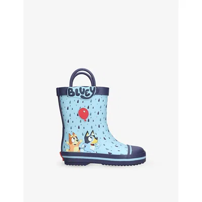 Ground Up Blue Other Kids' Bluey Balloon Rubber Wellington Boots Eur 25 /7.5 Uk In Blue