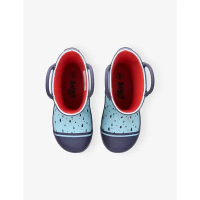 Ground Up Blue Other Kids' Bluey Balloon Rubber Wellington Boots Eur 25 /7.5 Uk In Blue
