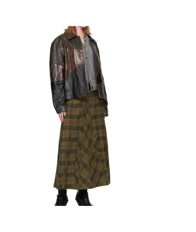 Andersson Bell Patchwork Leather Jacket In Multi