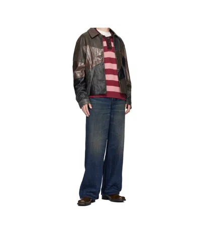 Andersson Bell Patchwork Leather Jacket In Multi