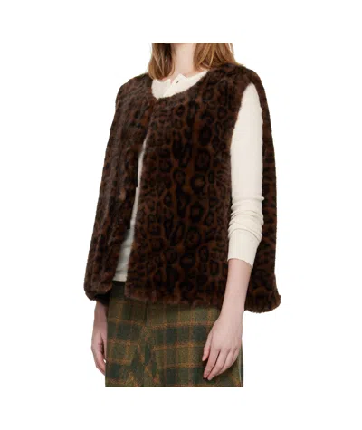 Andersson Bell Black Collarless Pocket Vest In Black