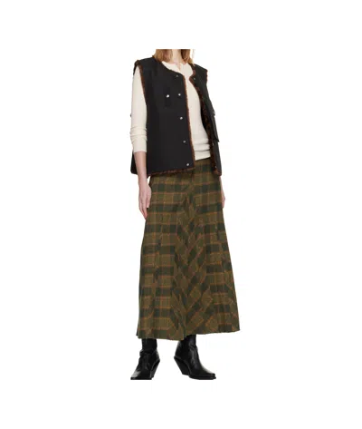 Andersson Bell Black Collarless Pocket Vest In Black