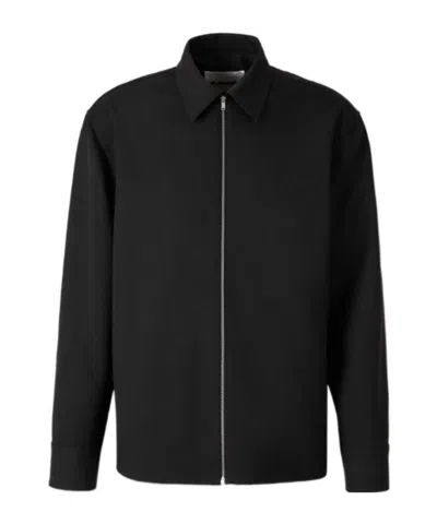 Jil Sander Straight Plain Jacket In Black