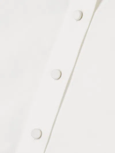 Khaite Crop Cotton Shirt In White